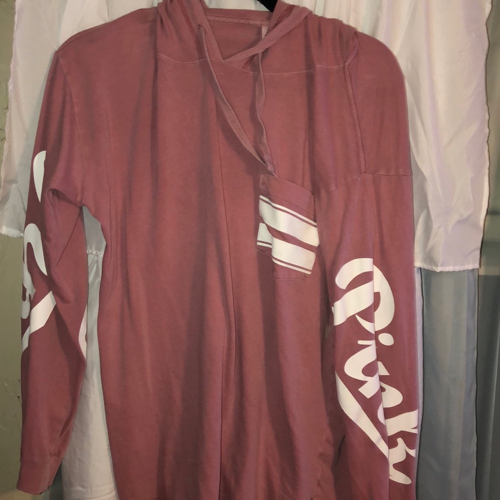 Light weight pink hoodie